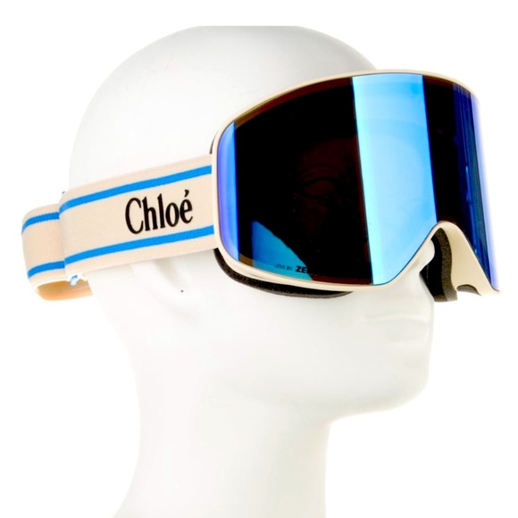 Chloe Accessories - Cloe shield mirrored sunglasses